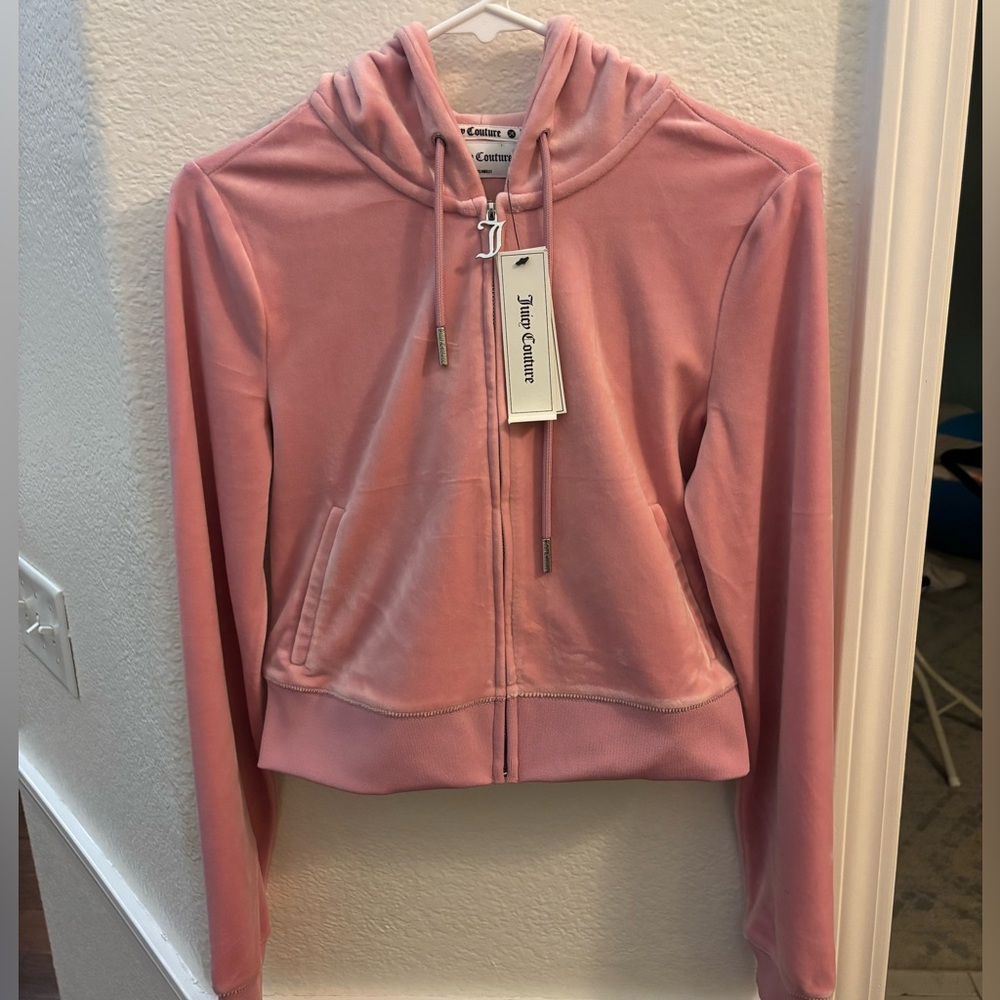 Juicy Couture OG Big Bling Velour Hoodie
